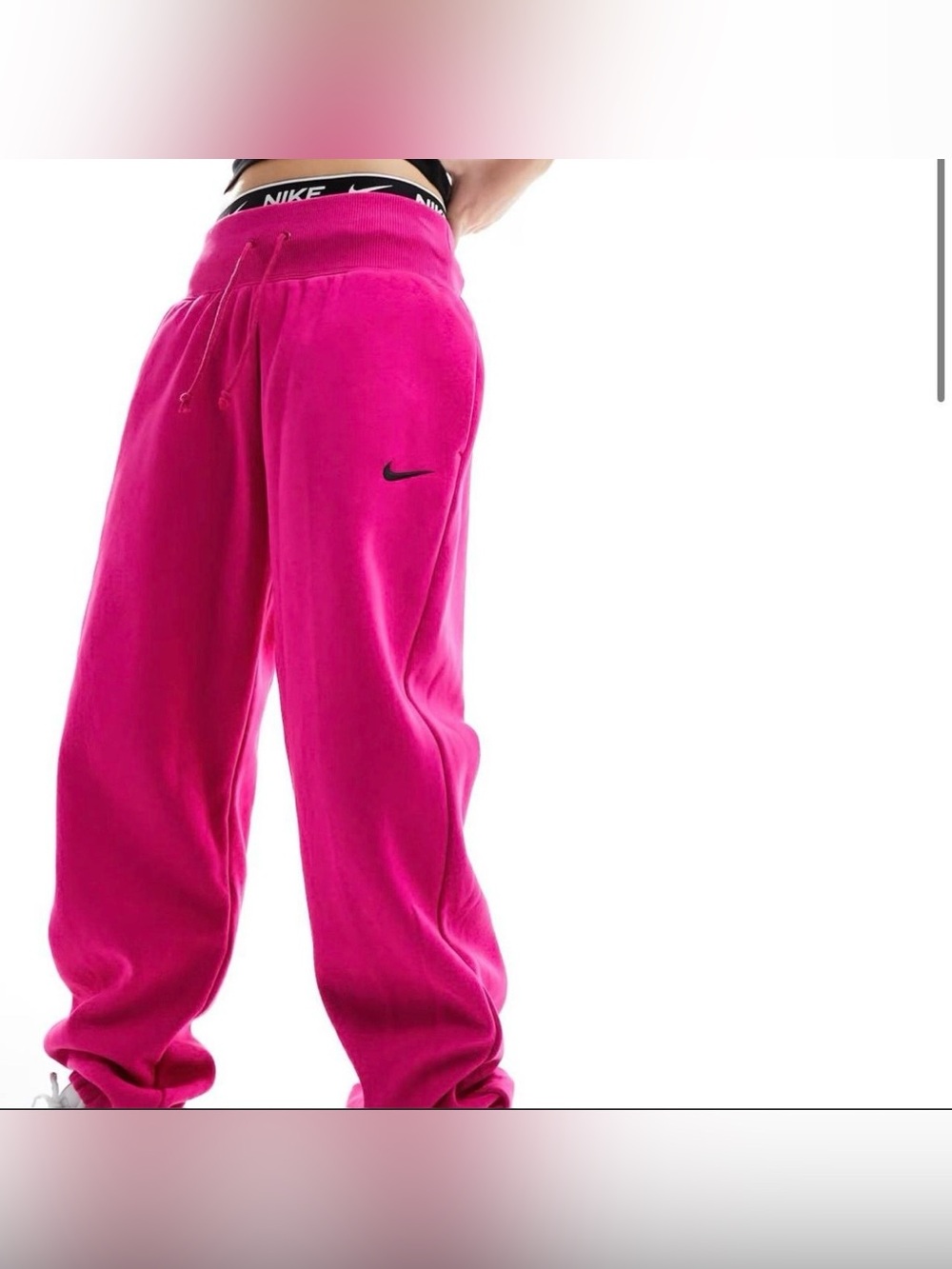 Nike high waisted Phoenix joggers - Bright Pink magenta